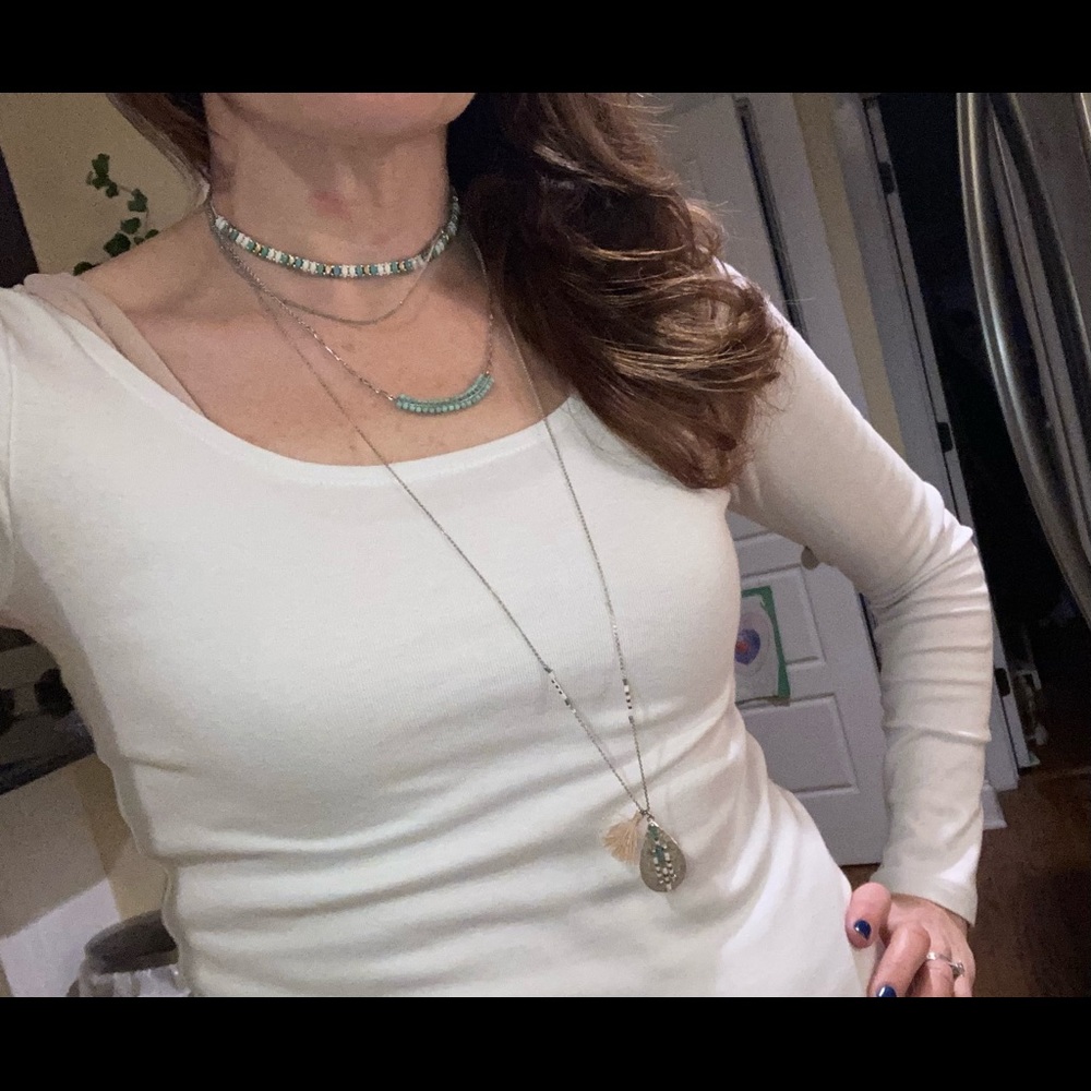 Stella & Dot Frieze 4 Strand Layering Necklace. Beautiful condition.